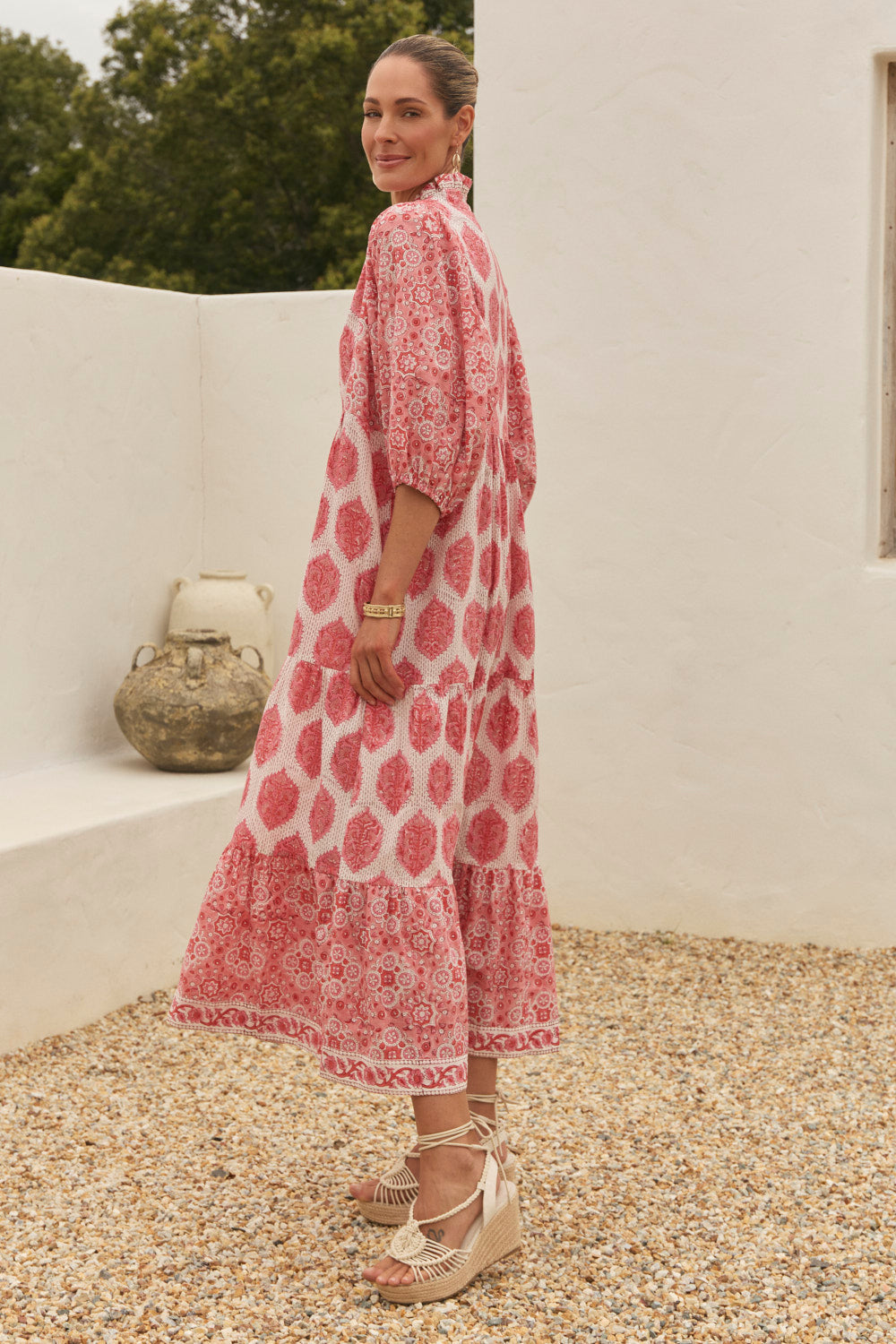 Mirabelle Frill Dress in Calypso