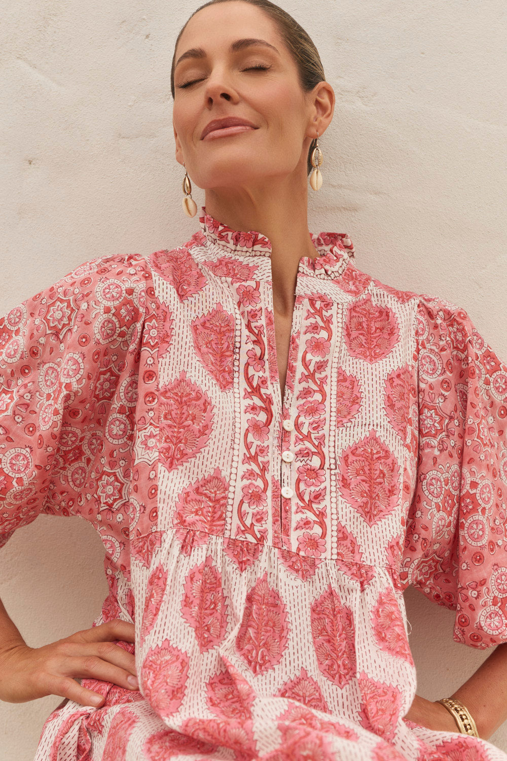 Mirabelle Frill Dress in Calypso