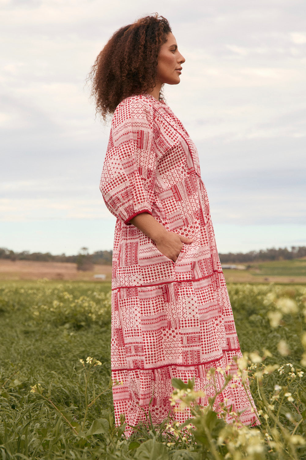 Mirabelle Frill Dress in Sienna