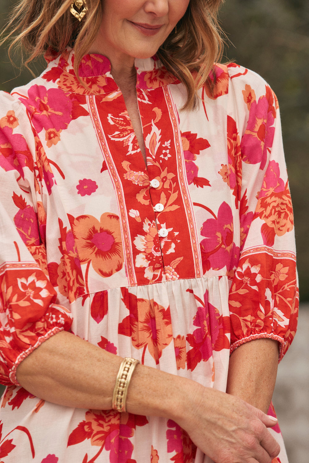 Mirabelle Frill Dress in Thistle