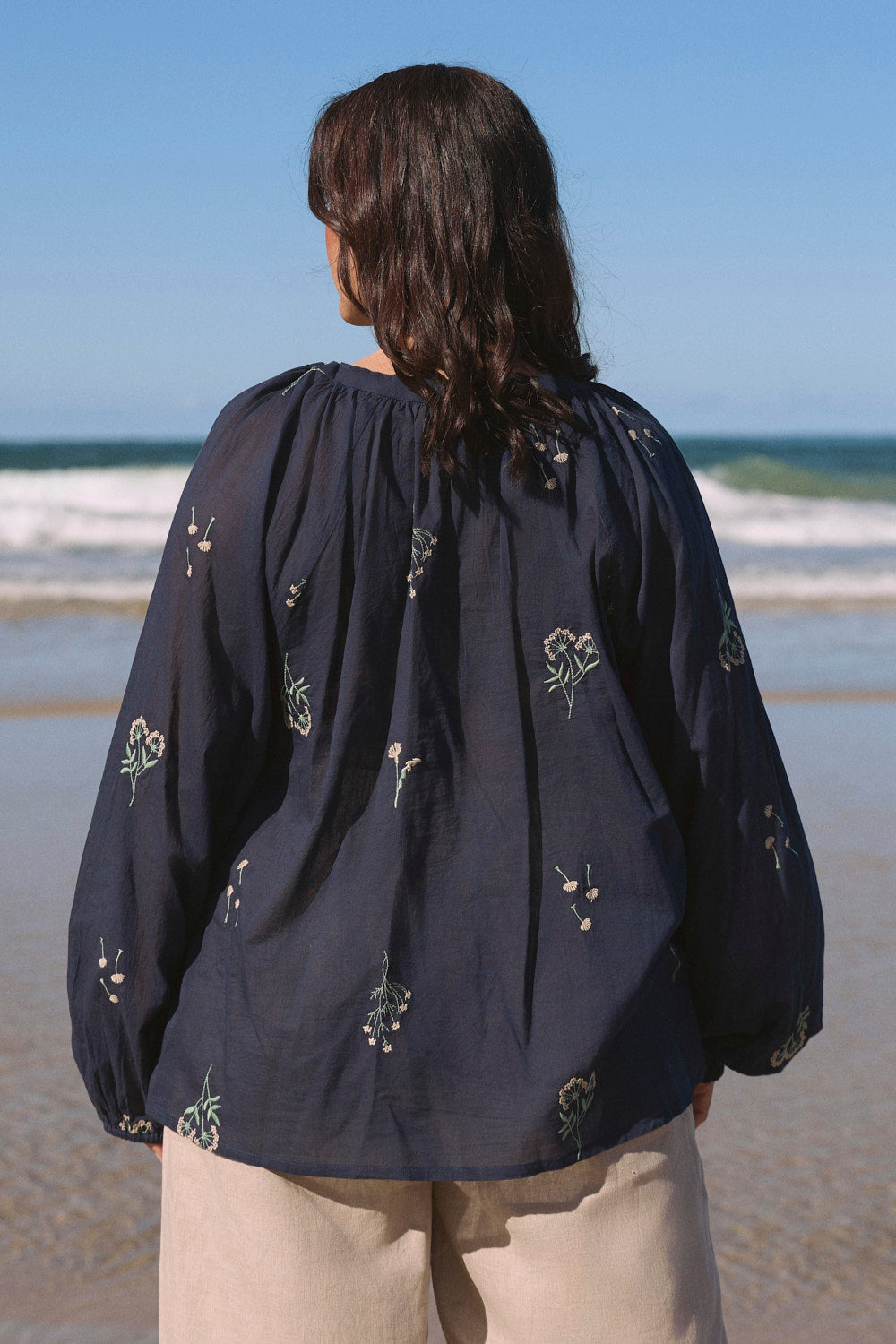 Nova Neck Tie Blouse in Seraphine