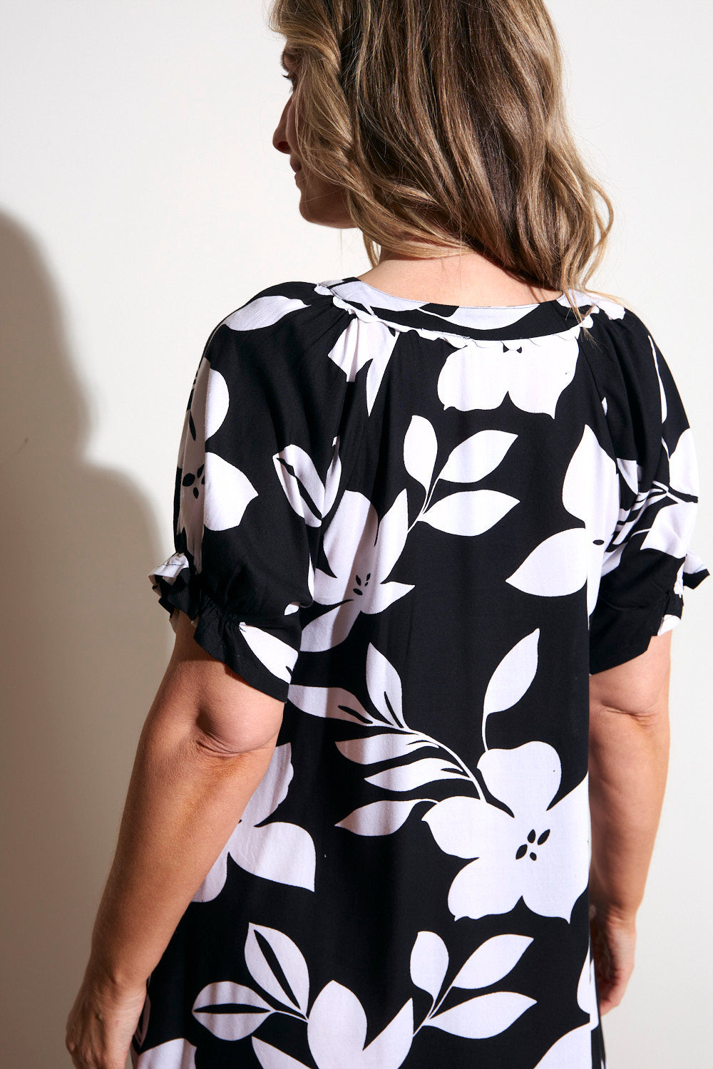 Pearson A-Line Dress in Night Blooms