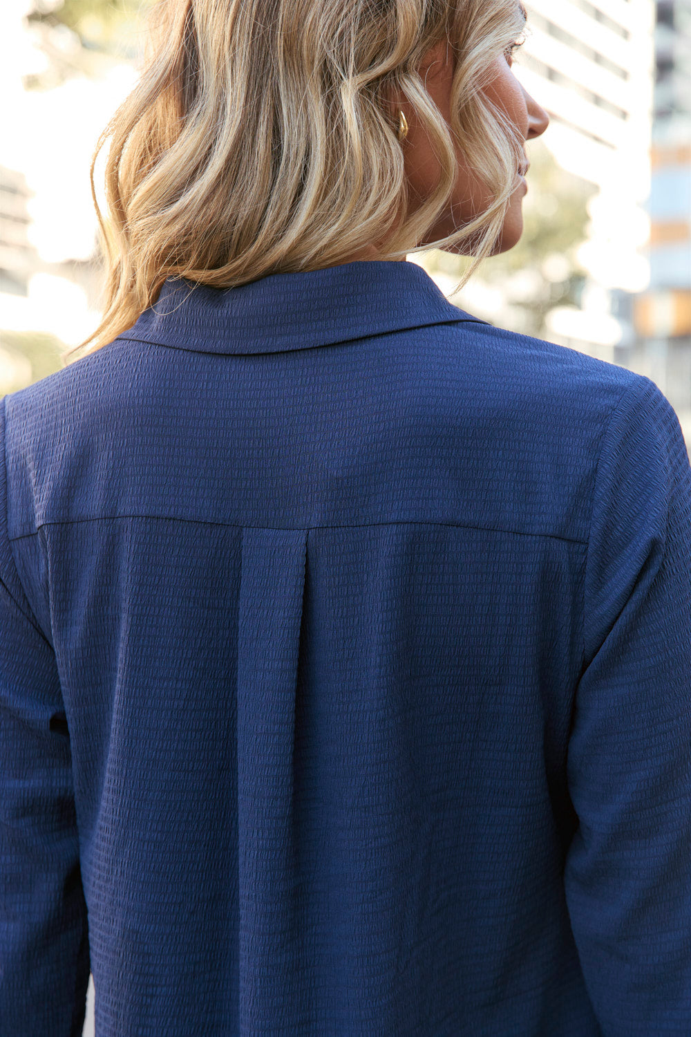 Relaxed Travel Dress in Navy