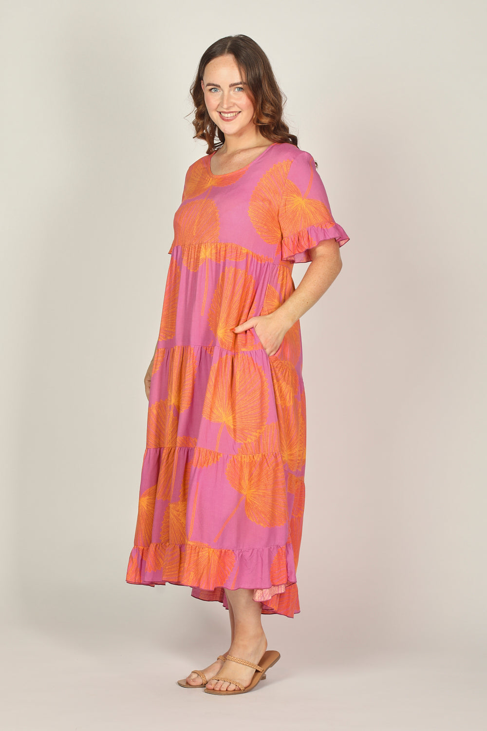 Sabre Frill Dress in Summer Solstice