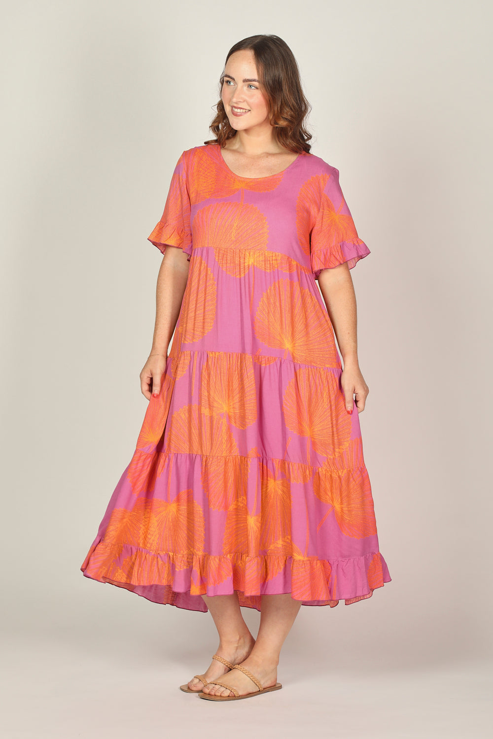 Sabre Frill Dress in Summer Solstice