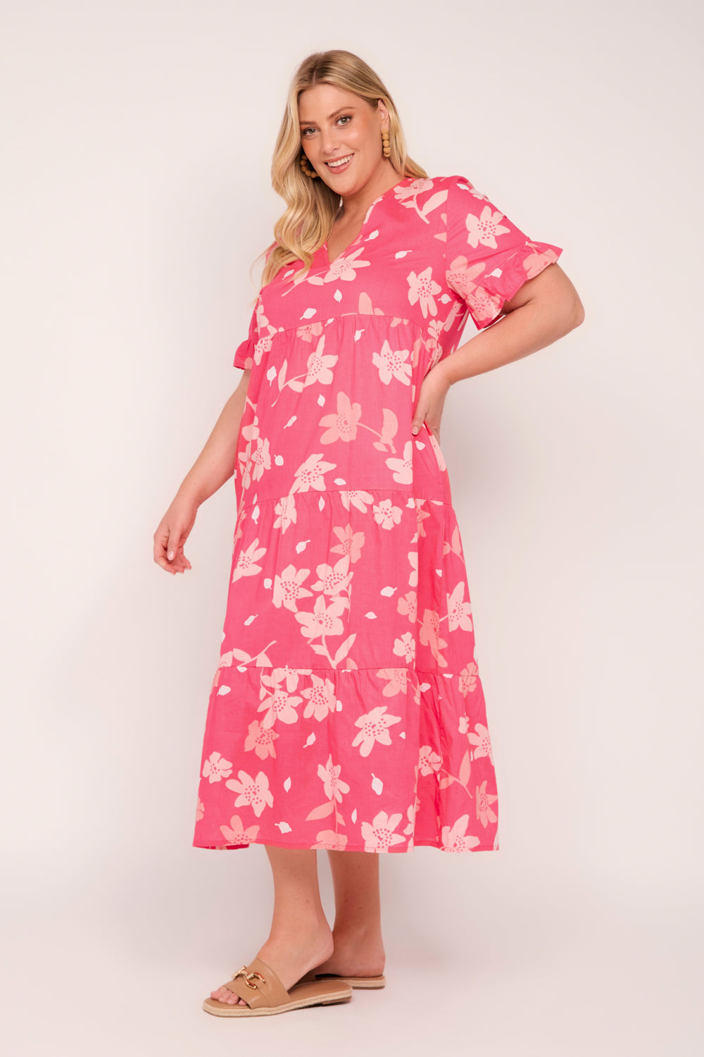 Sabrina Maxi Dress in Lily Breeze