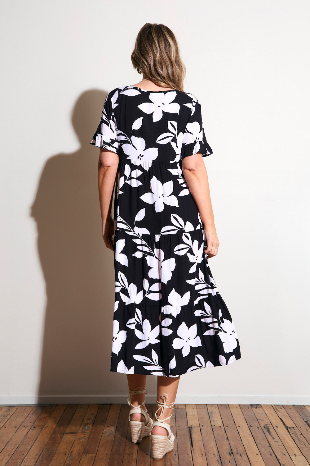 Sabrina Maxi Dress in Night Blooms