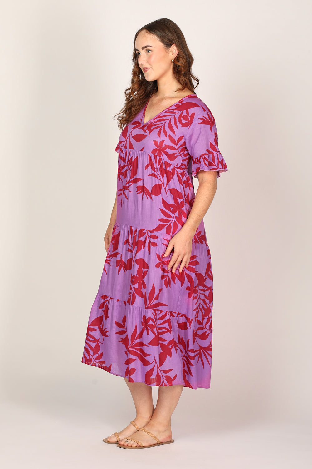 Sabrina Maxi Dress in Fuchsia Fever