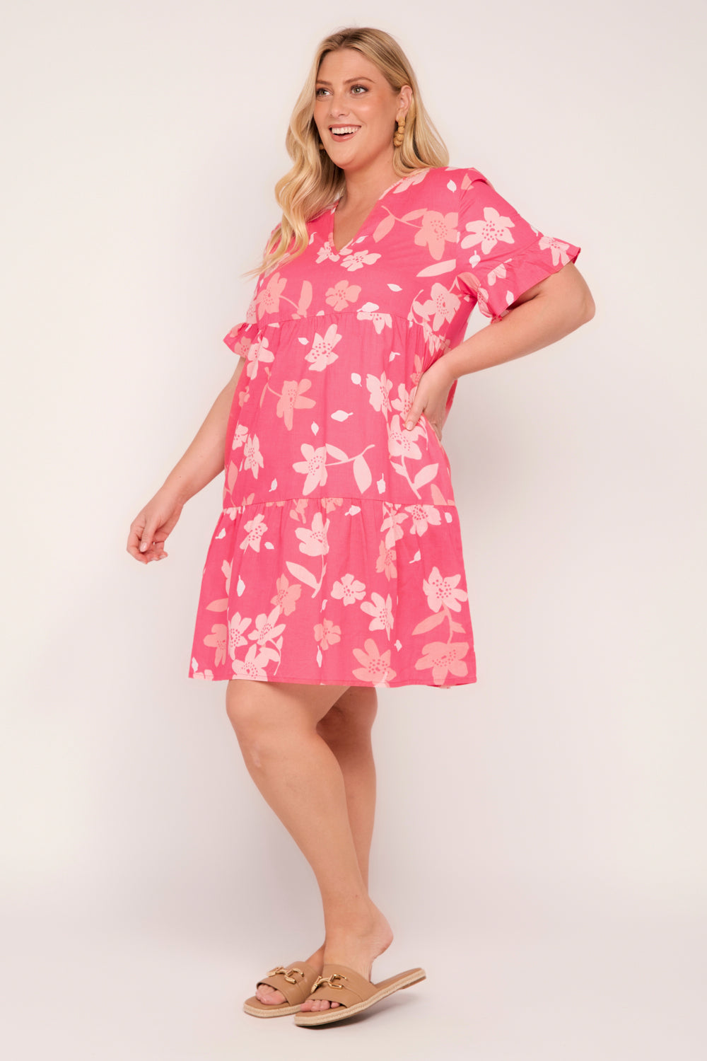 Sabrina Short Dress in Lily Breeze