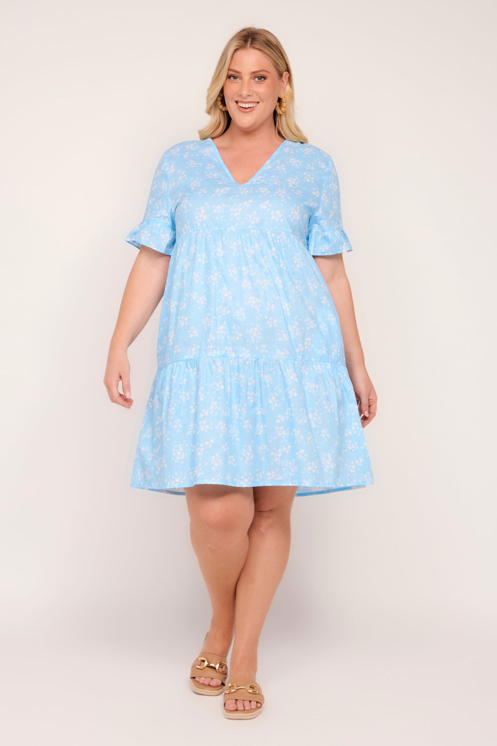 Sabrina Short Dress in Sweet Meadows