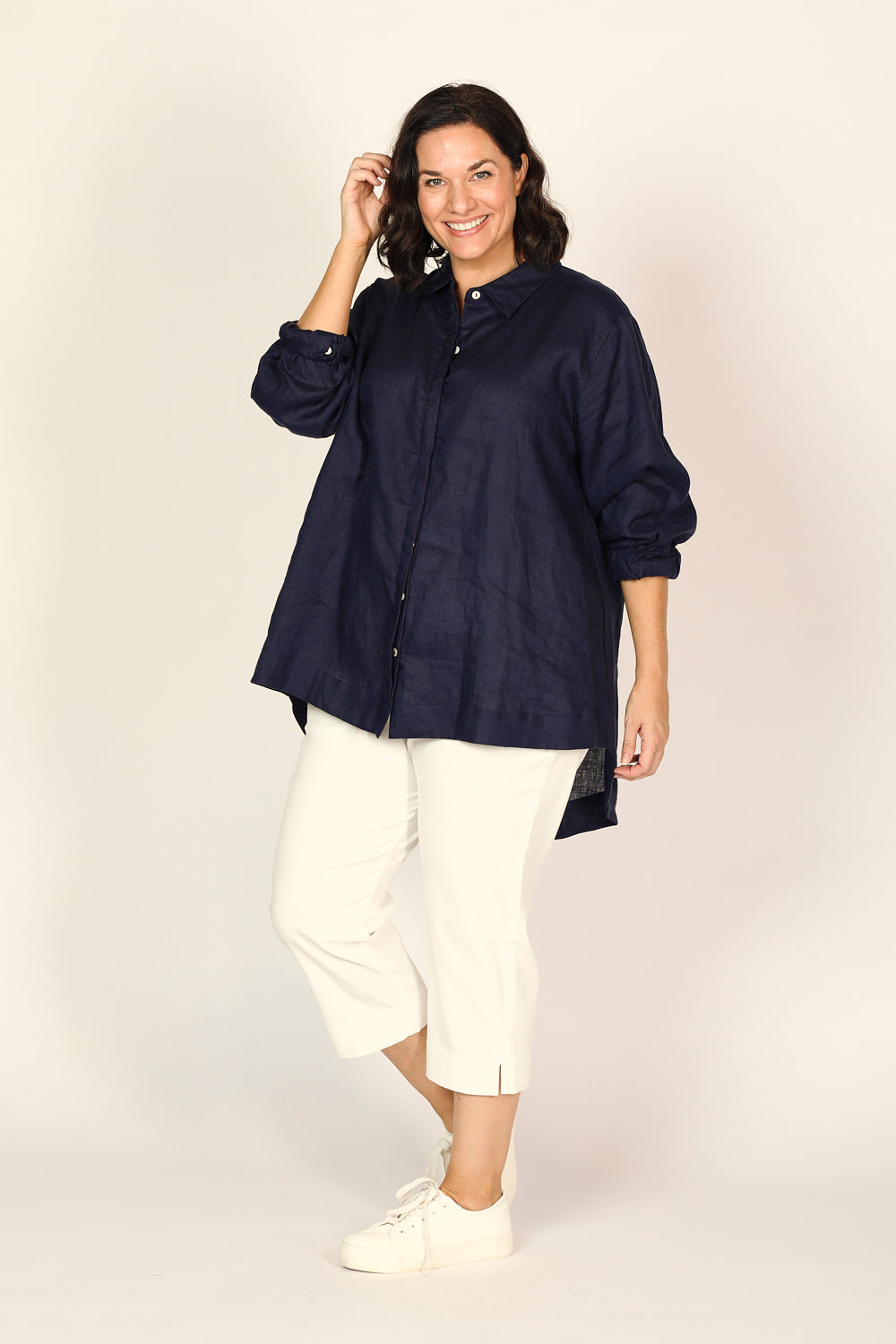 Sam Poplin Shirt in Capri Cove