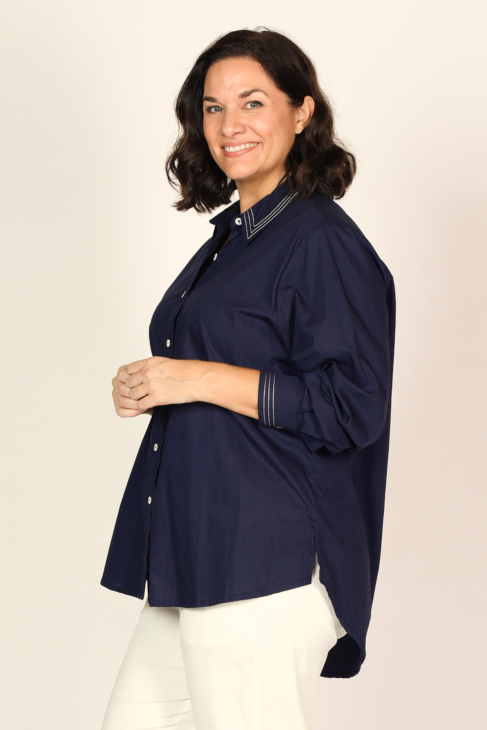 Sam Poplin Shirt in Capri Cove