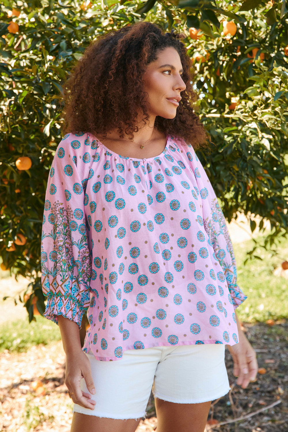 Sara Blouse in Shalimar