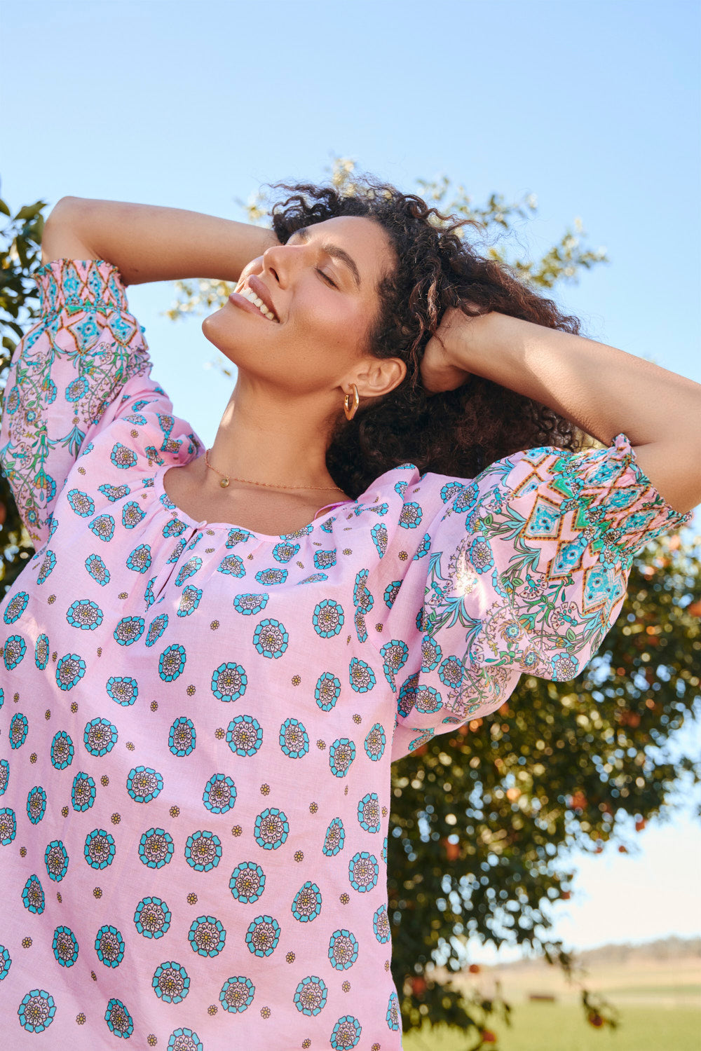 Sara Blouse in Shalimar