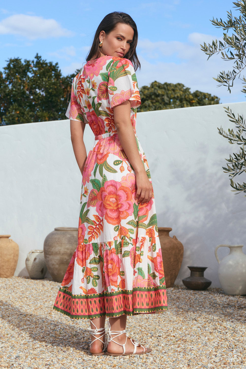 Savelle Midi Dress in La Rambla