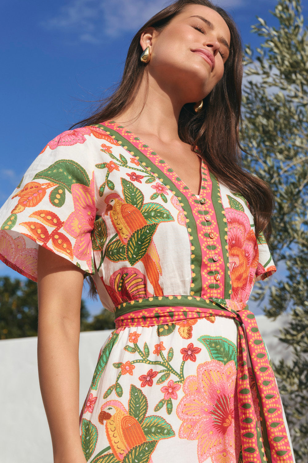 Savelle Midi Dress in La Rambla