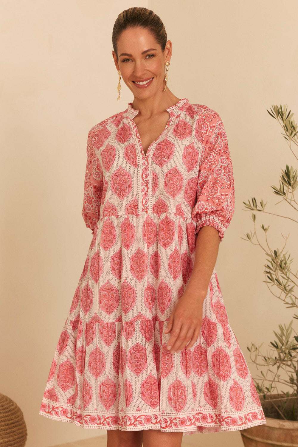 Scout Billow Sleeve Dress in Calypso