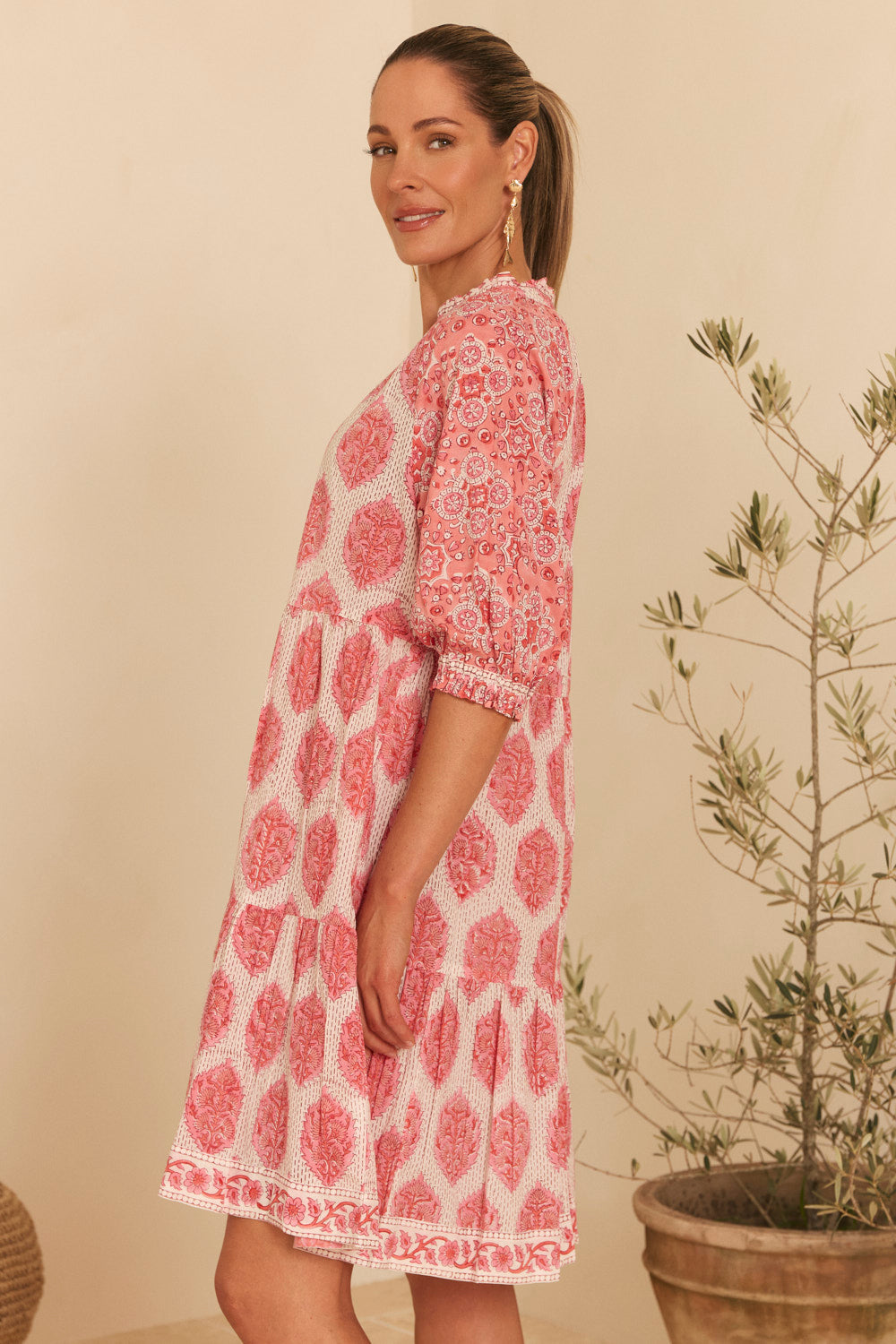 Scout Billow Sleeve Dress in Calypso