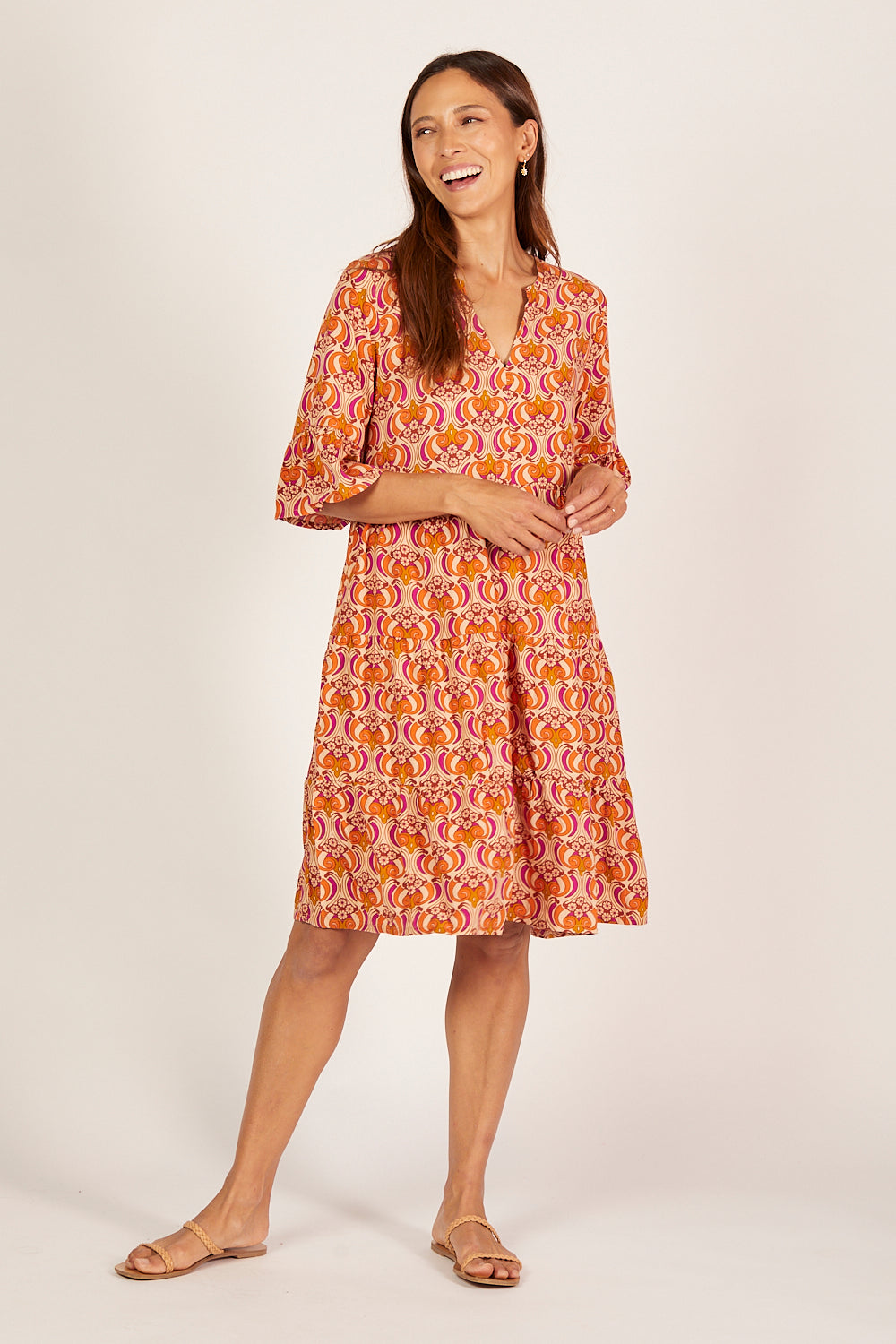 Scout Tiered Dress in Go Go