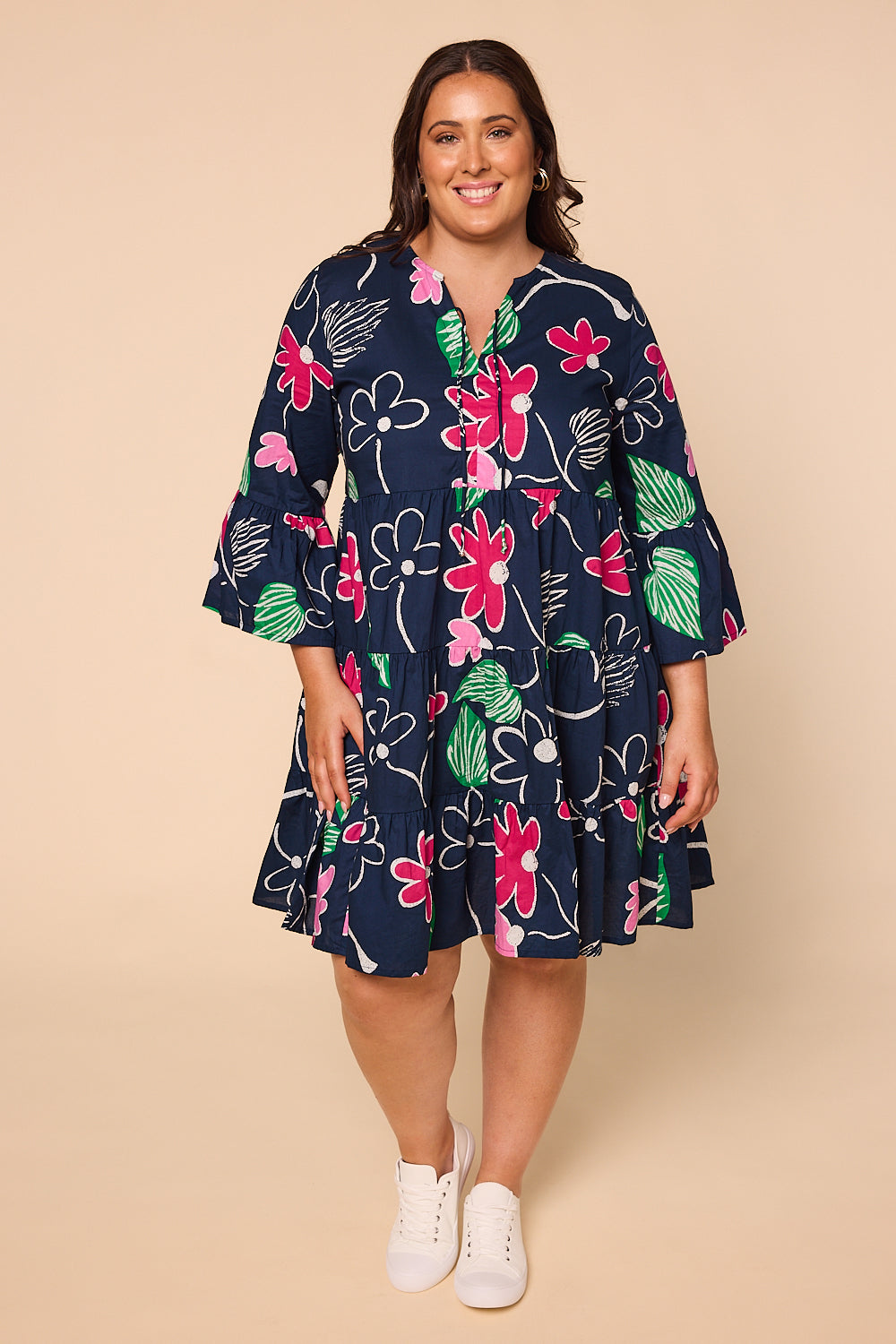 Scout Tiered Dress in It's Amore
