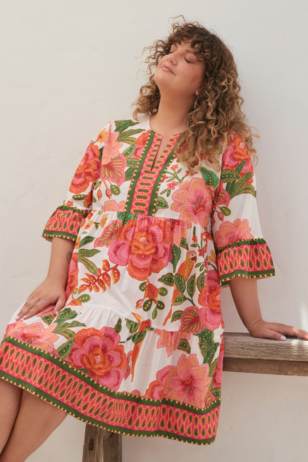 Scout Tiered Dress in La Rambla