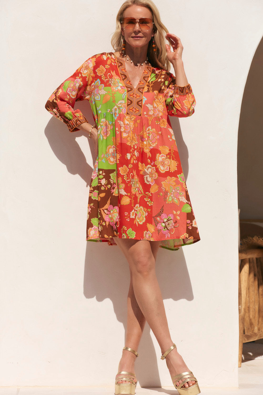 Scout Tiered Dress in Petra