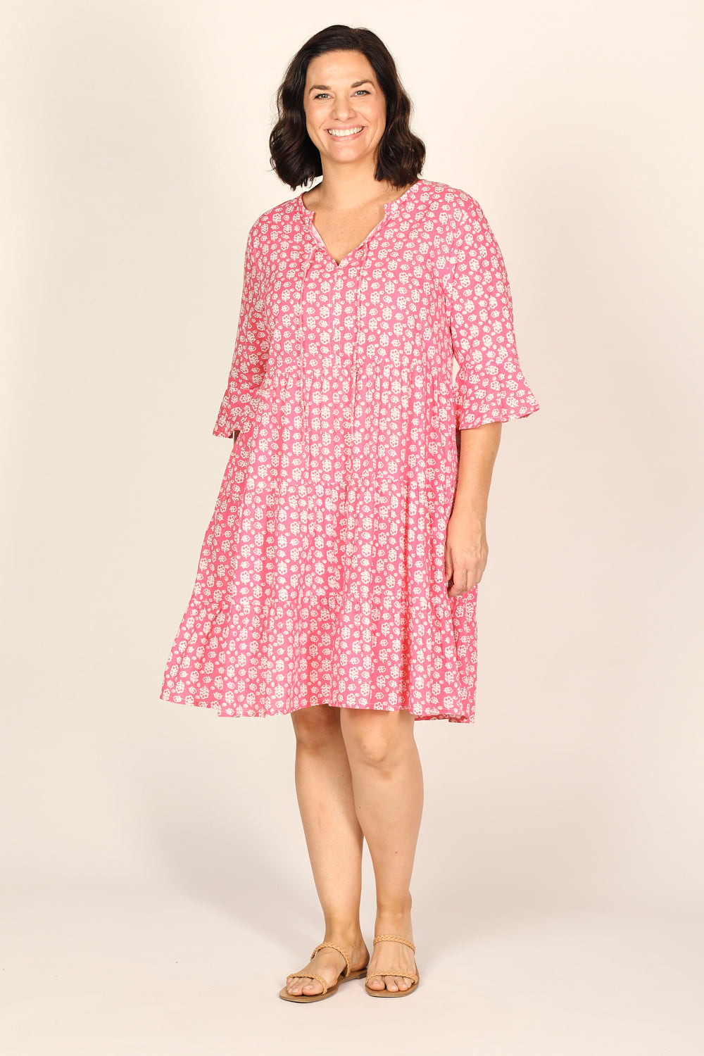 Scout Tiered Dress in Summer Blossoms