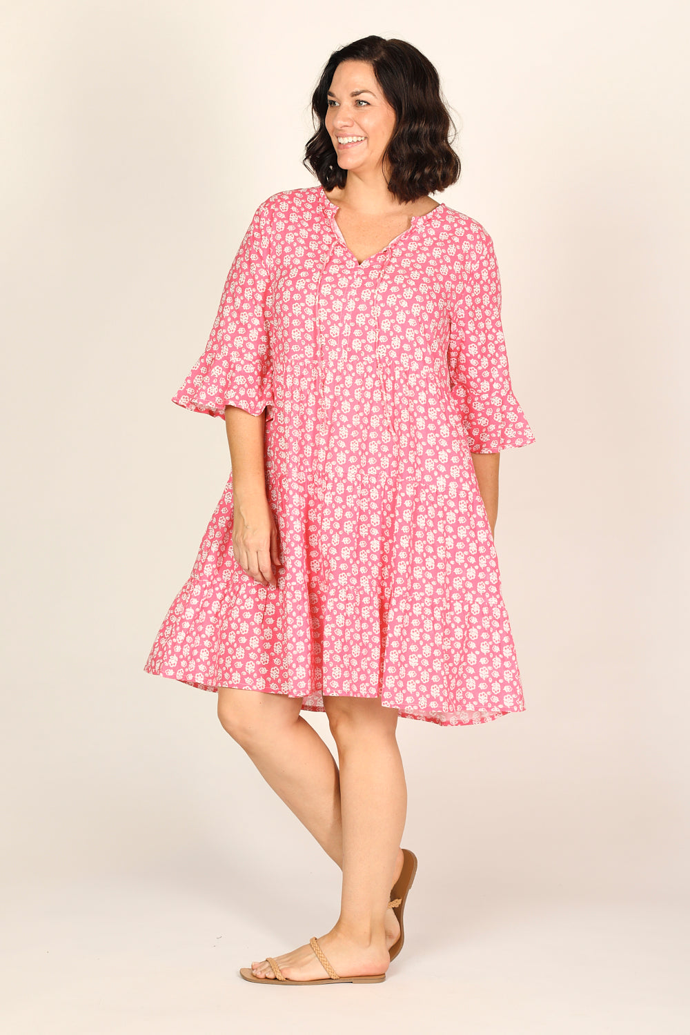 Scout Tiered Dress in Summer Blossoms