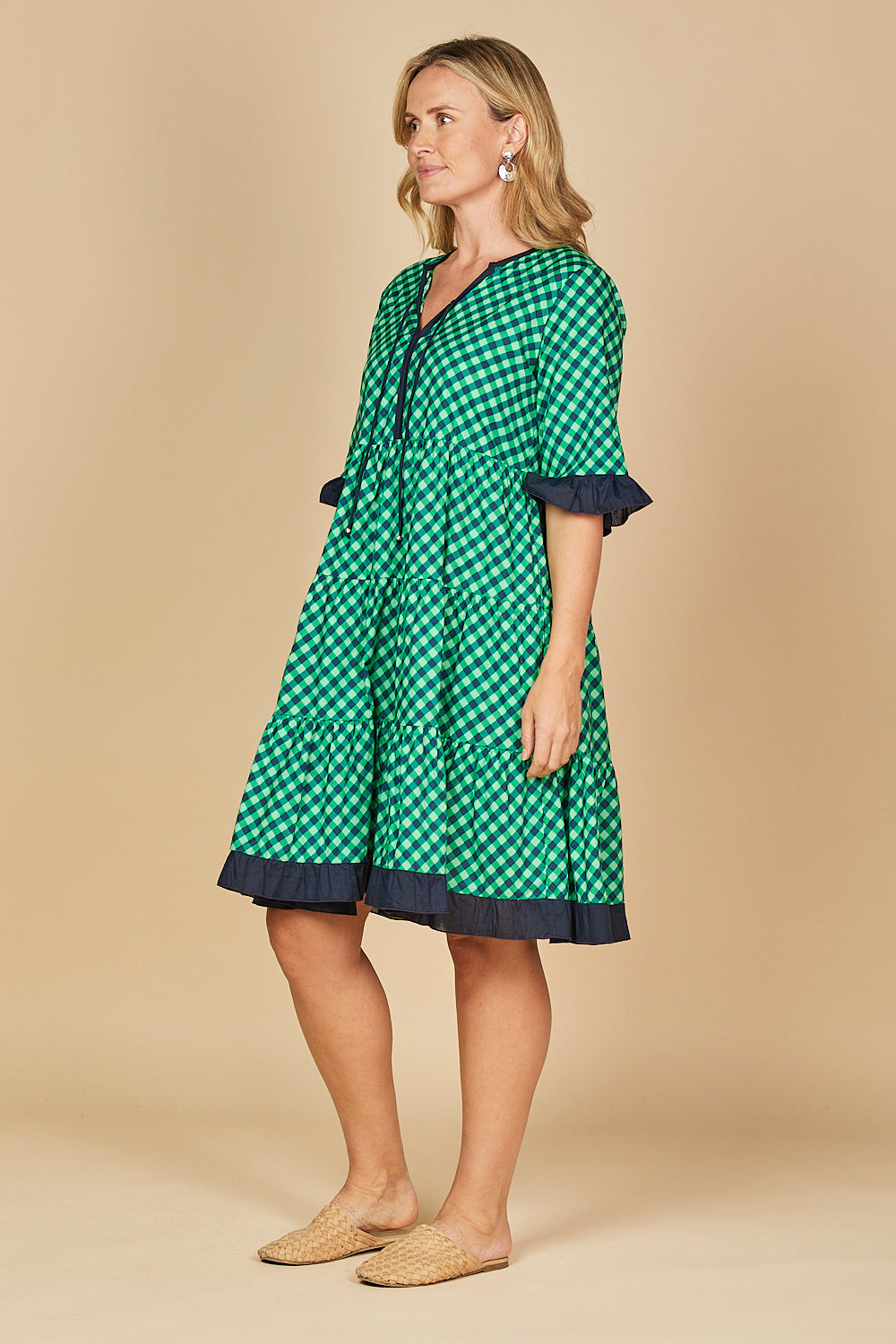 Scout Tiered Dress in Sydney Check