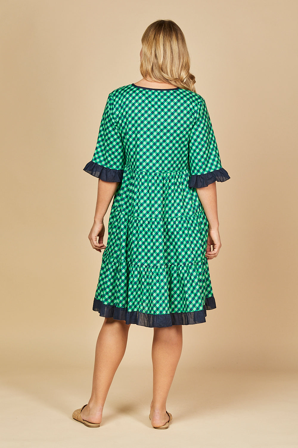 Scout Tiered Dress in Sydney Check