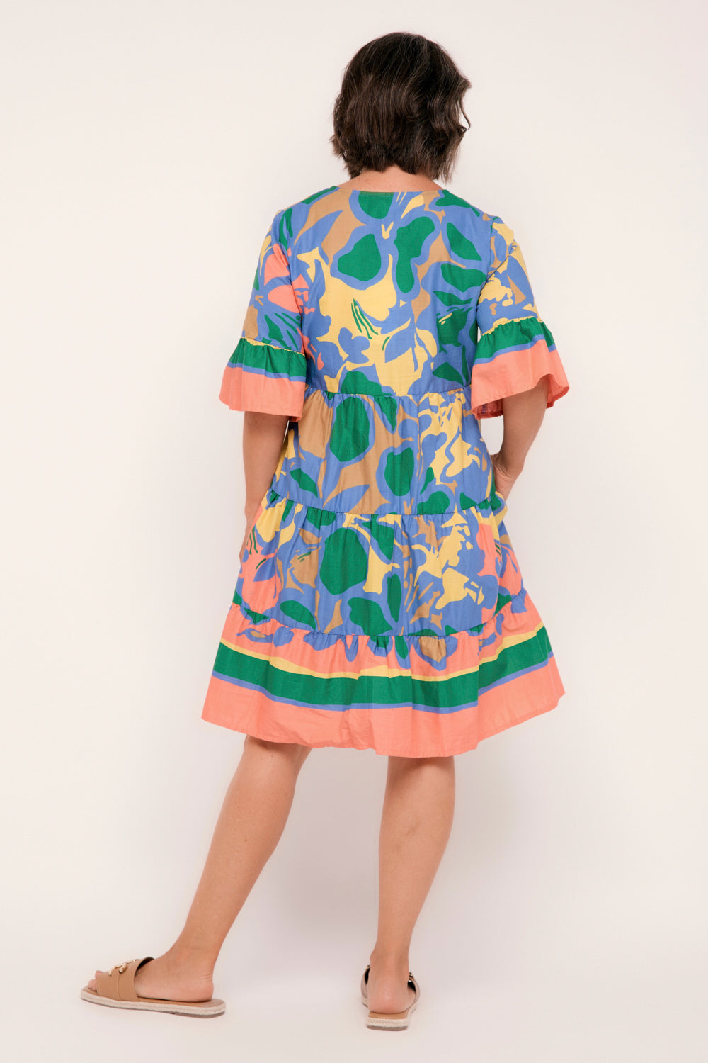 Scout Tiered Dress in Montego Bay