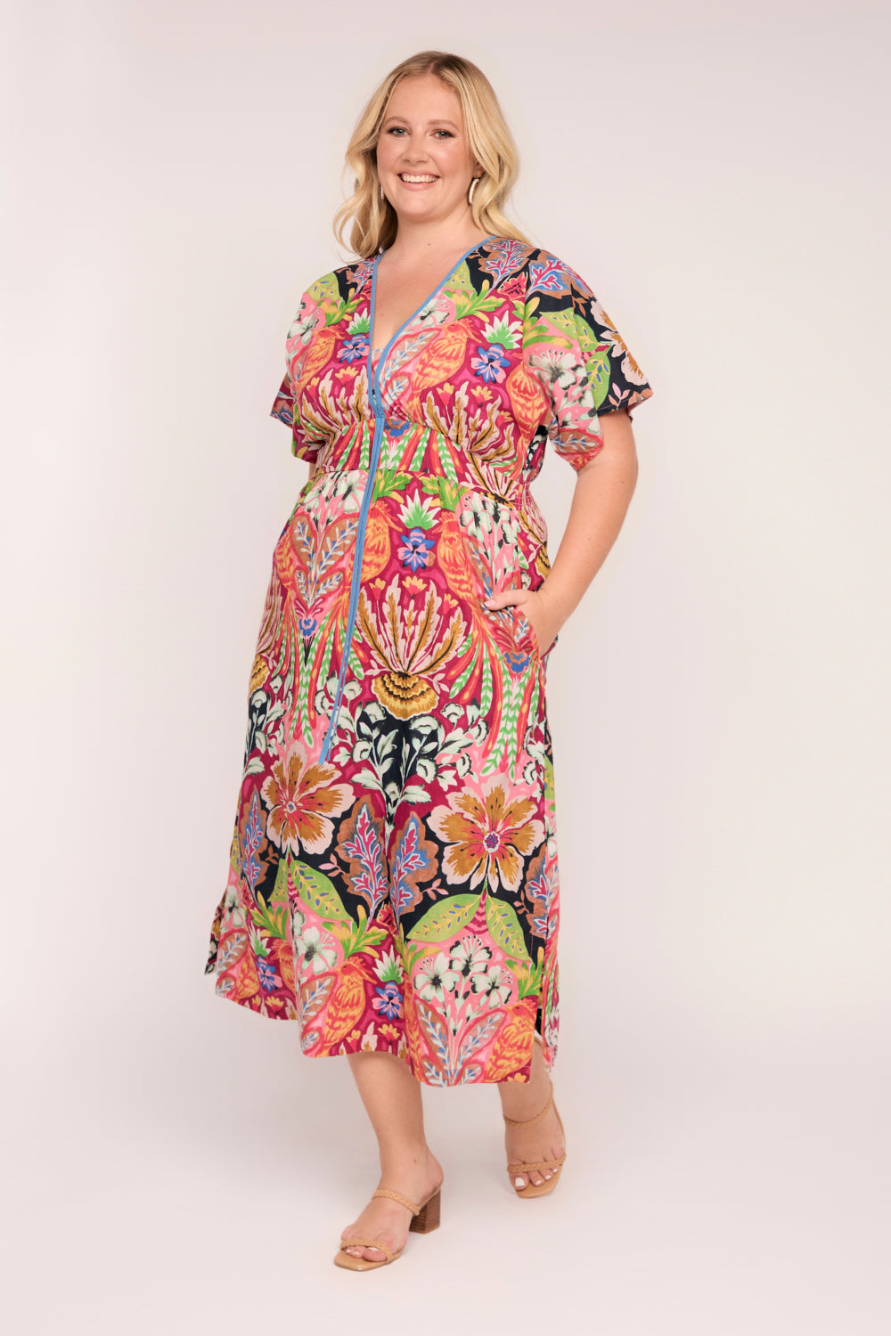 Selma Kimono Dress in Notting Hill