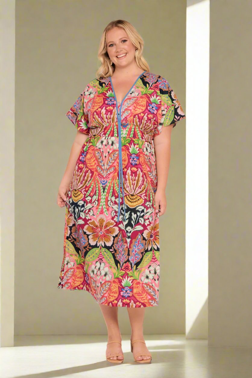 Selma Kimono Dress in Notting Hill