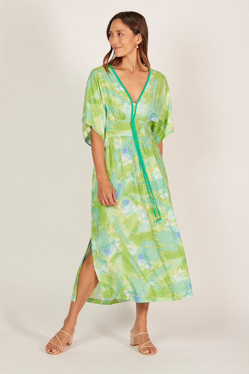 Selma Kimono Dress in Lakehouse