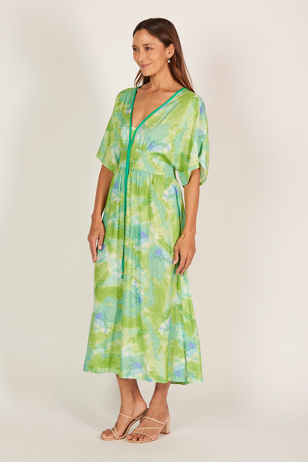 Selma Kimono Dress in Lakehouse