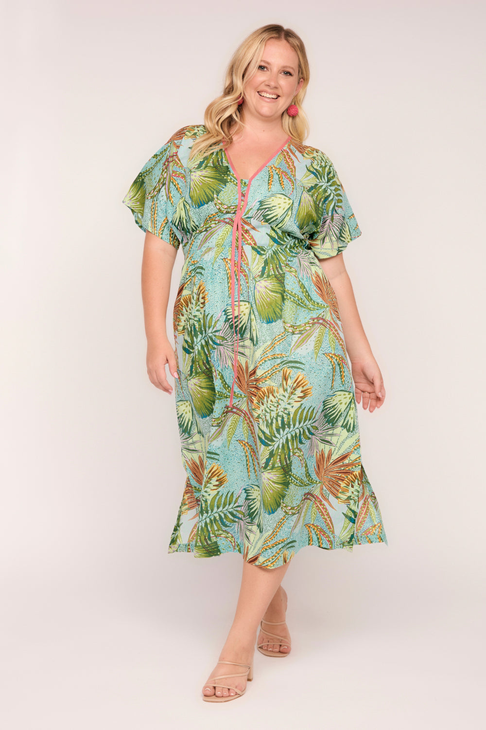 Selma Kimono Maxi Dress in Kokomo