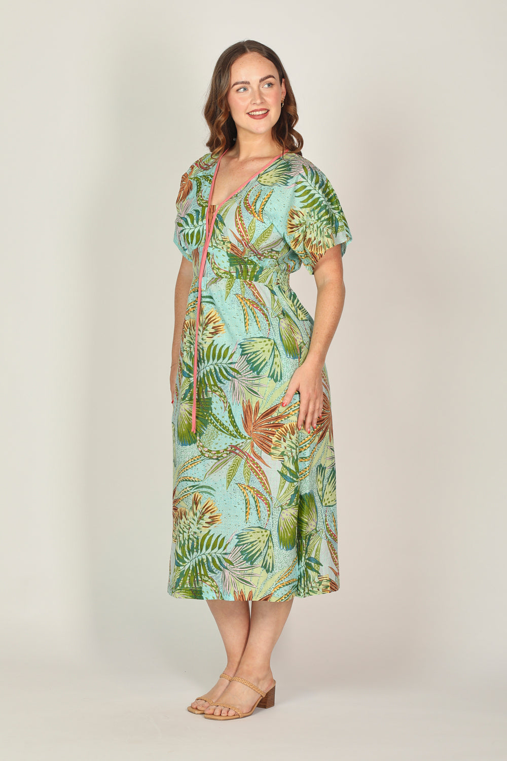 Selma Kimono Maxi Dress in Kokomo