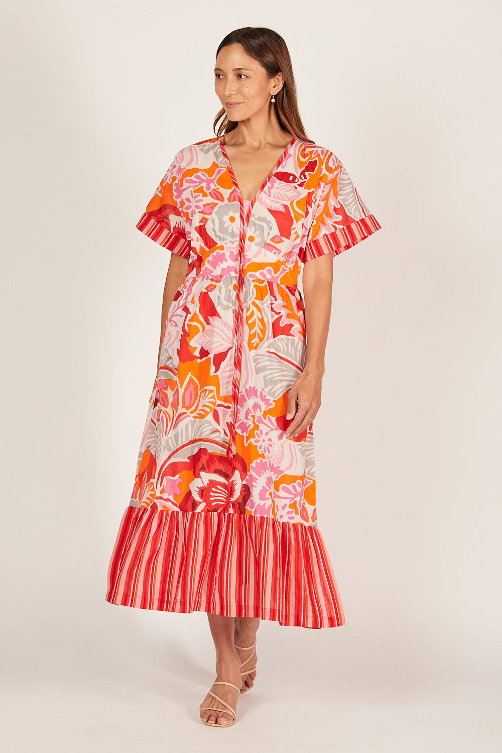 Selma Maxi Dress in Coralene