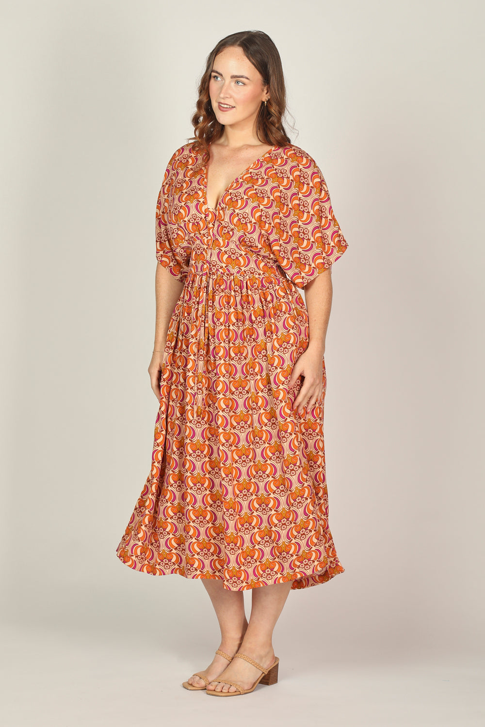 Selma Midi Dress in Go Go