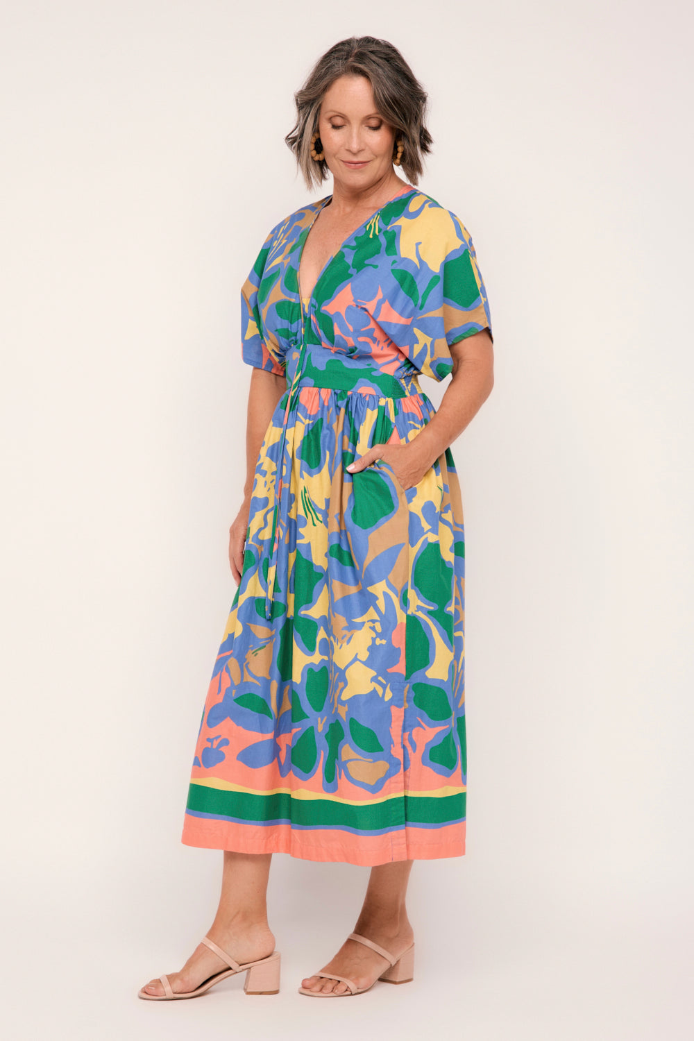 Selma Midi Dress in Montego Bay