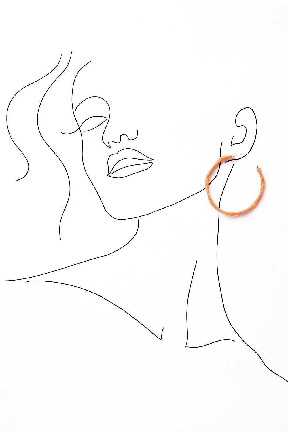 Sicily Earrings in Orange