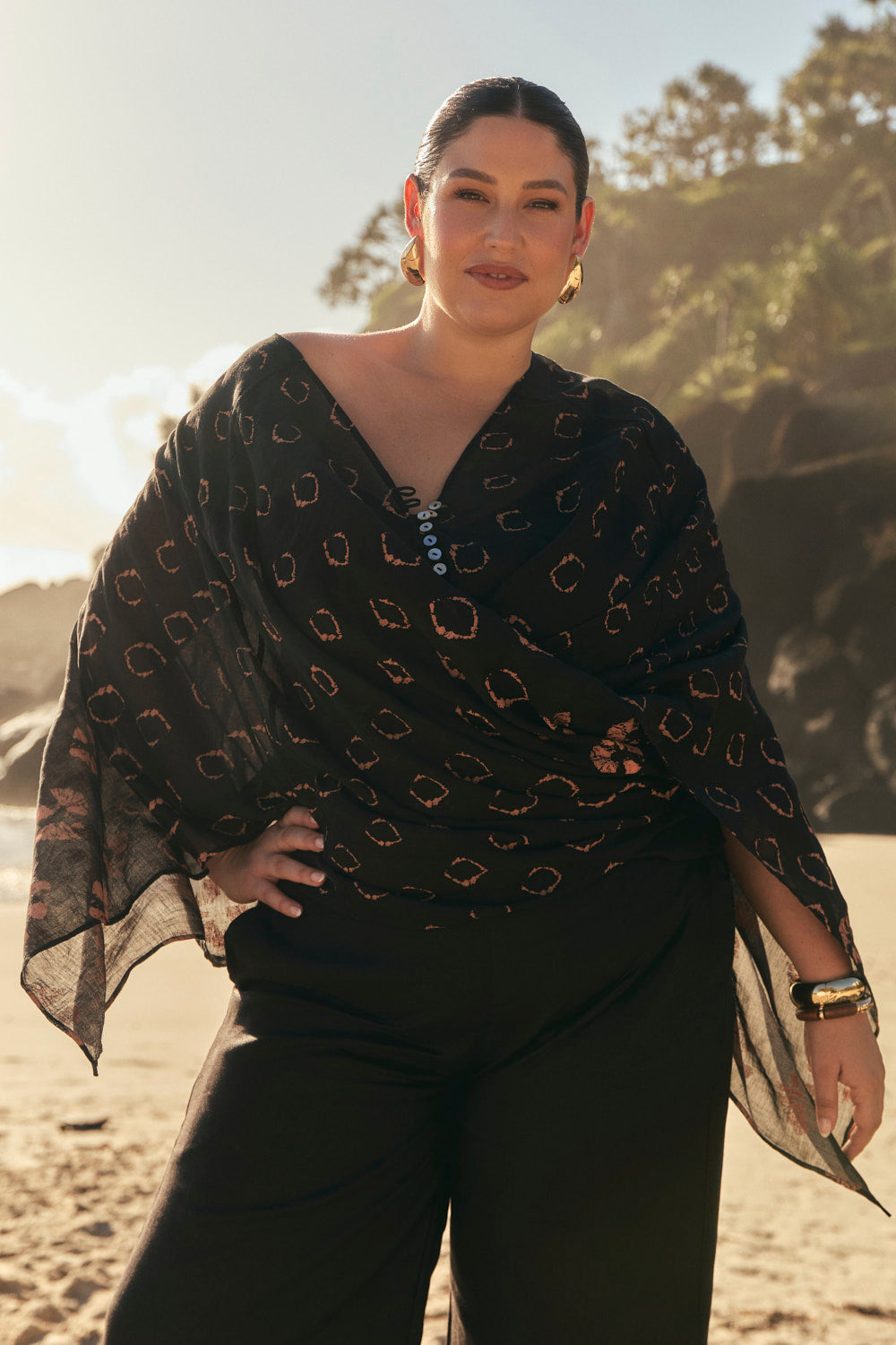 Stormflower Scarf Top