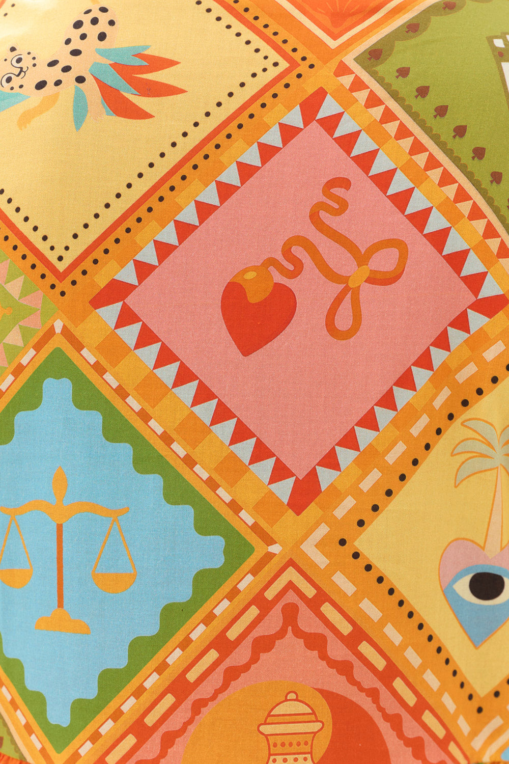 Sabre V-Neck Dress in Sunset Club