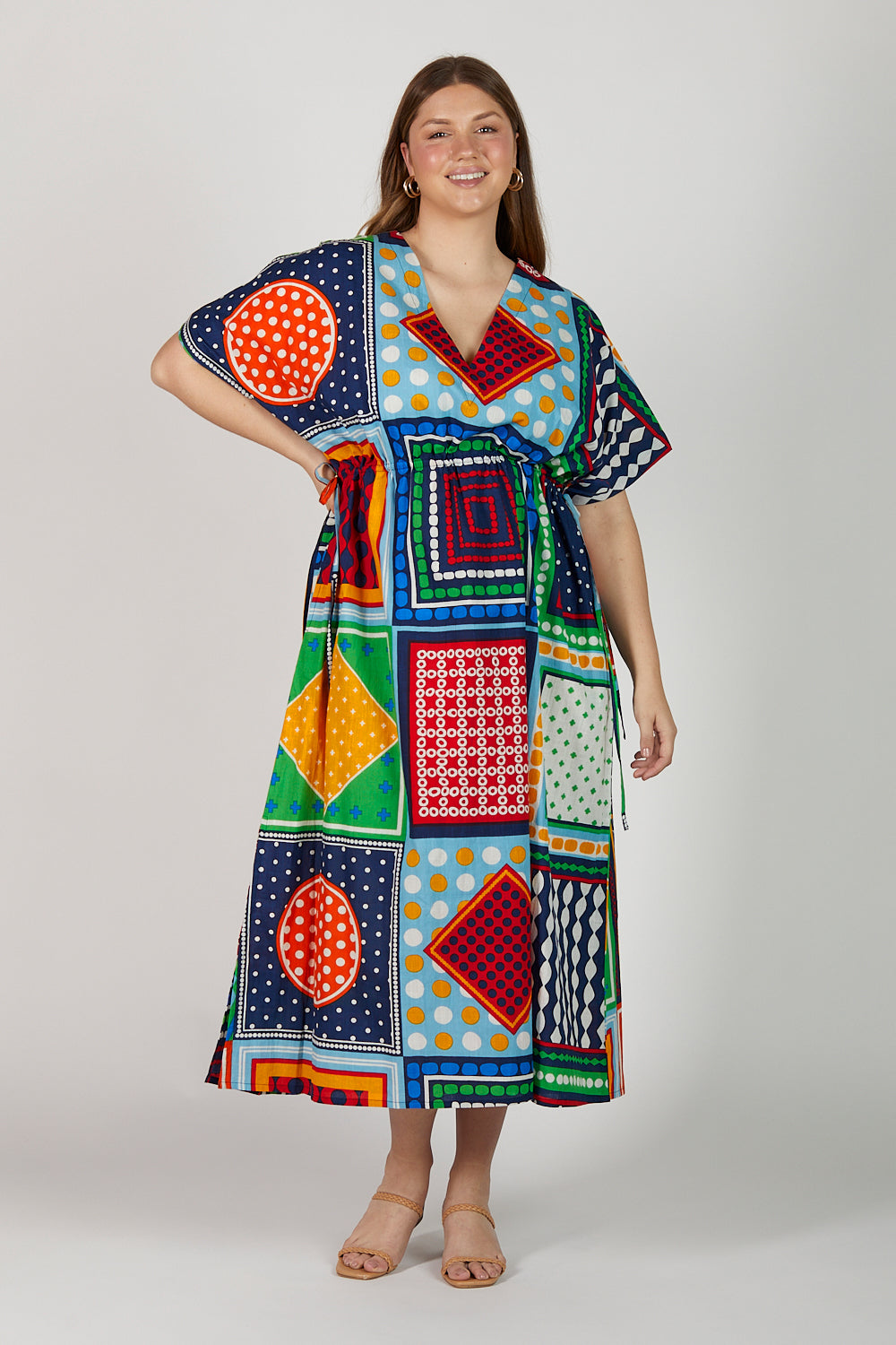 Tasha Maxi Kaftan Dress in Arthouse