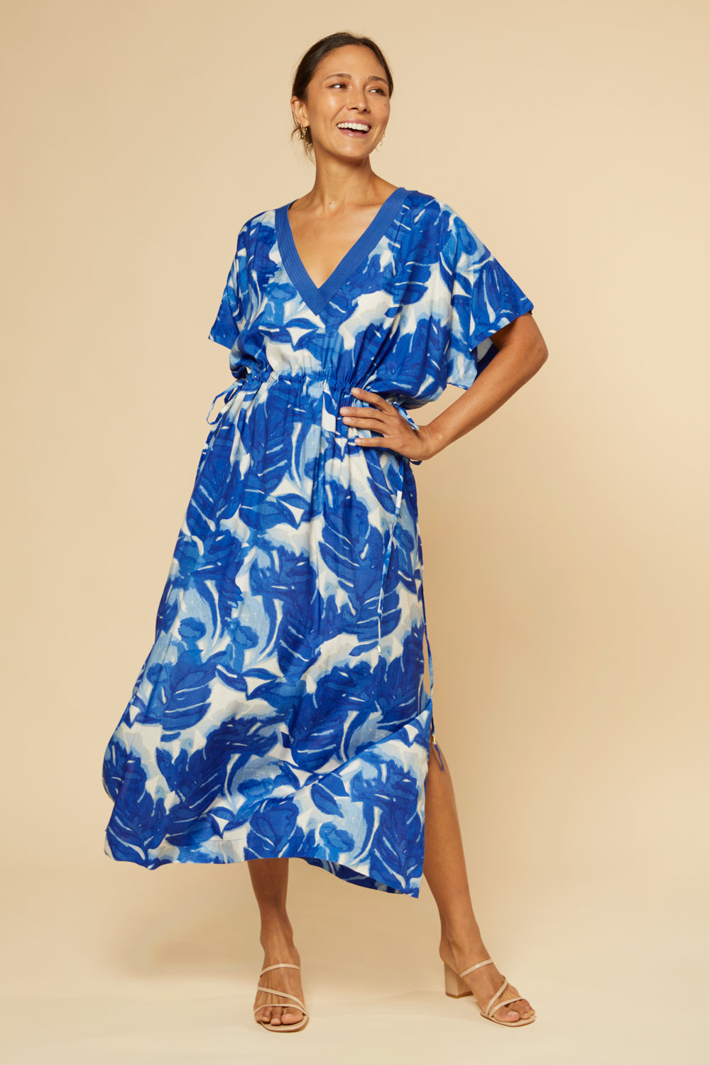 Tasha Maxi Kaftan Dress in Bora Bora Adrift Clothing