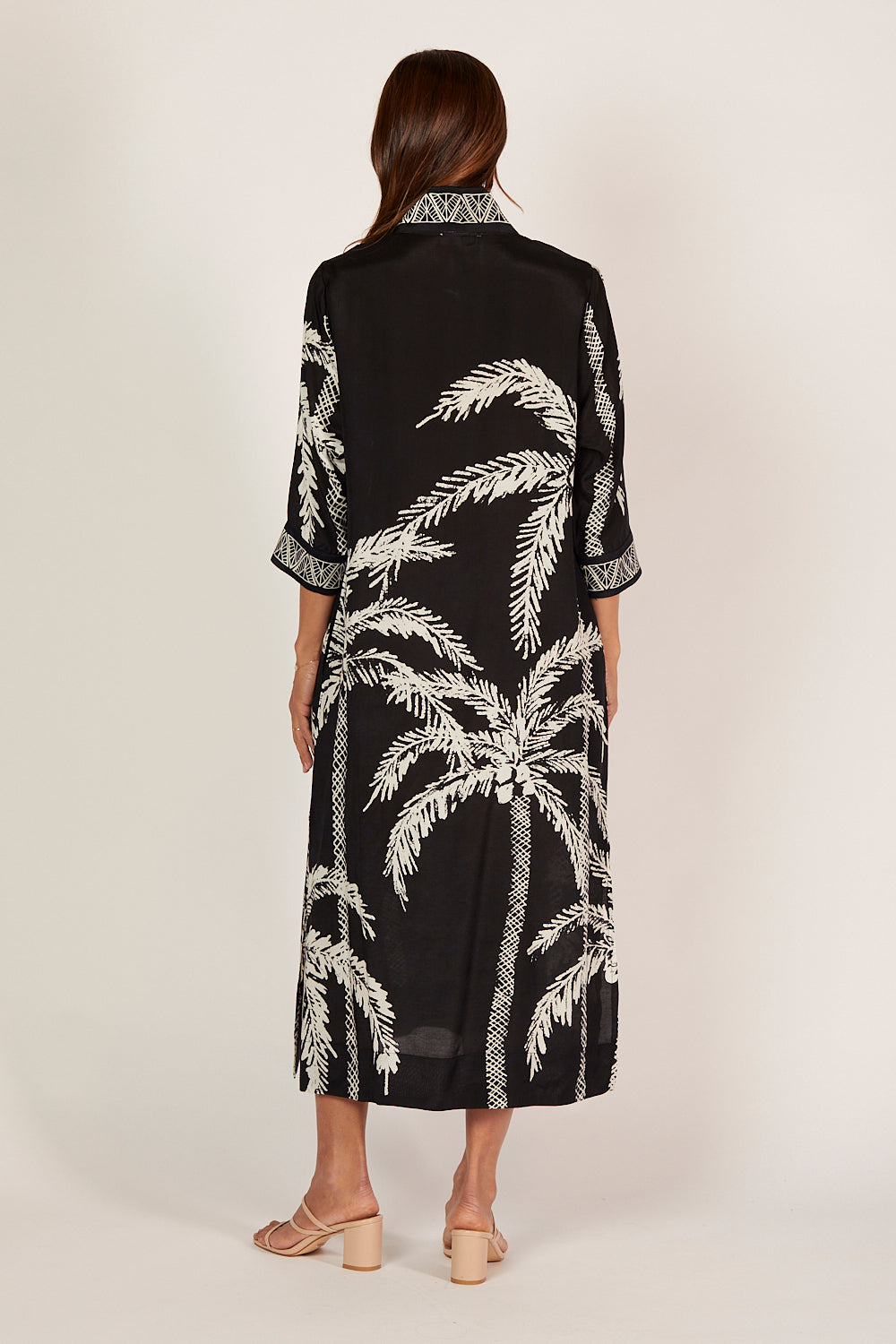 Tia Tunic Dress in Sunset Palms