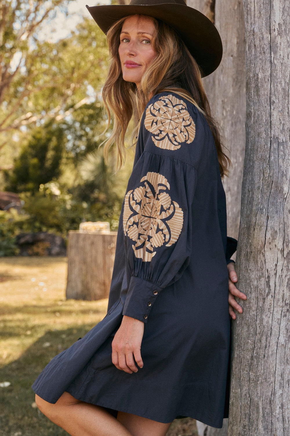 Trinny Embroidered Dress in Reverie