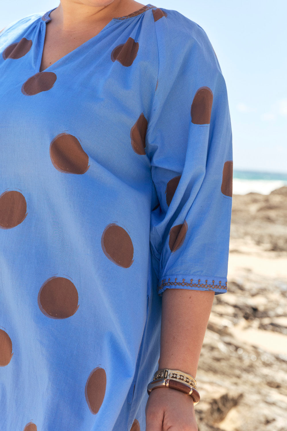 Valentina Tiered Frill Dress in Serendipity