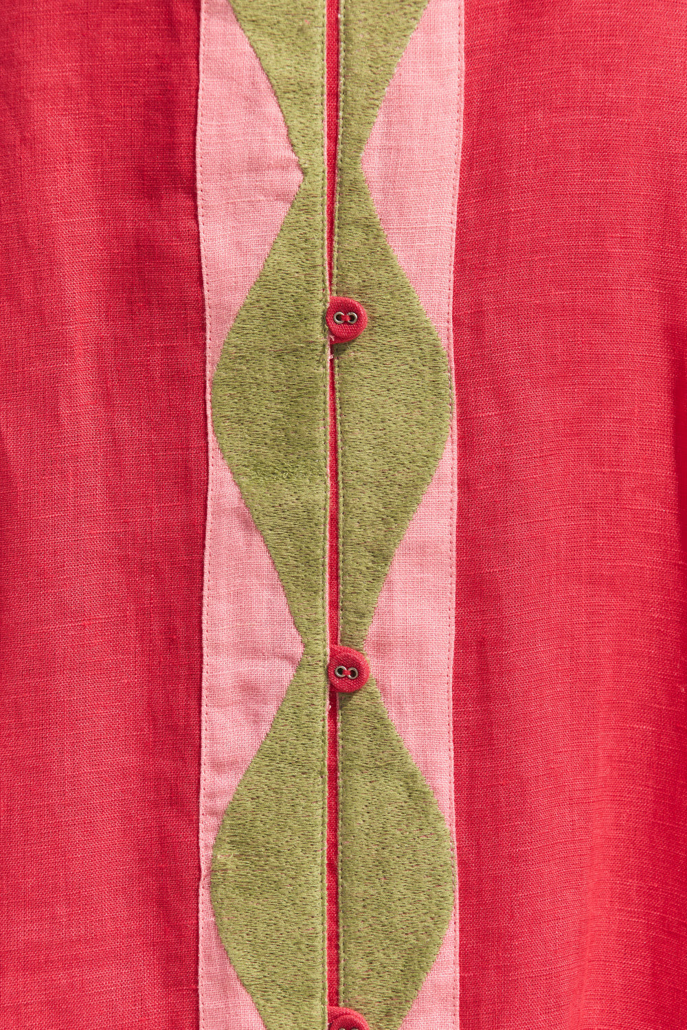 Winnie Linen Tunic Dress in Watermelon