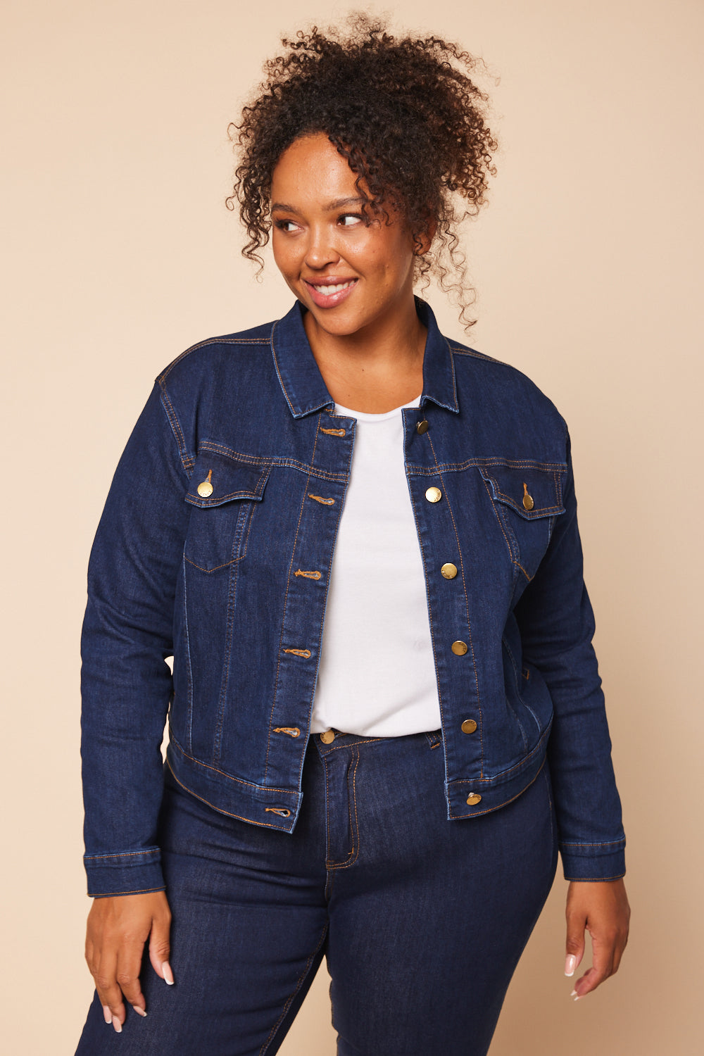 Adrift Denim Relaxed Jacket in Dark Wash – Adrift Clothing